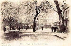 TLEMCEN - MECHOUAR - ESPLANADE SOUS LA NEIGE